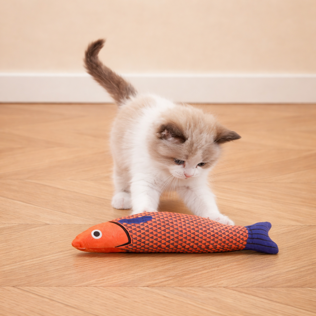 Calming Catnip Fish Toy