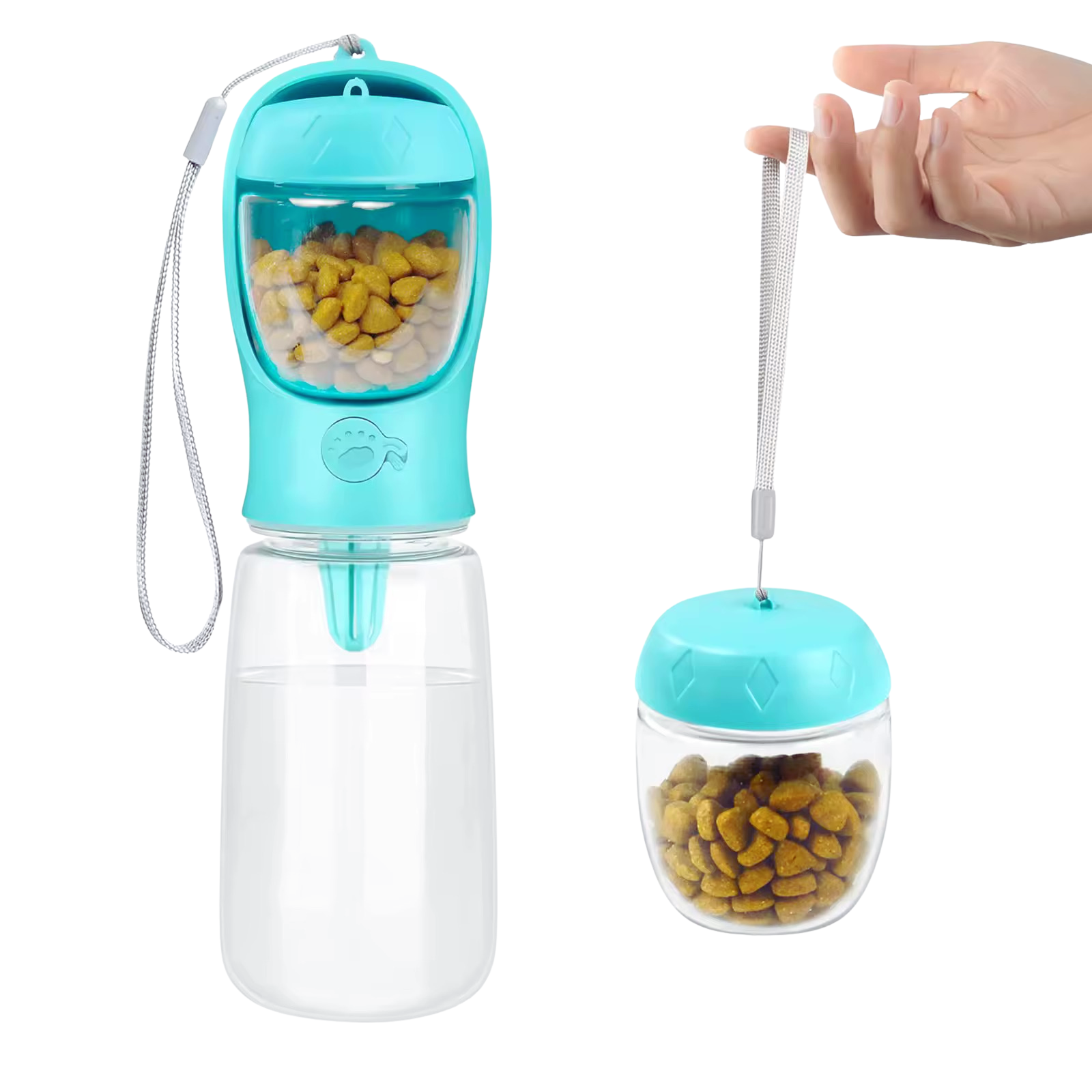 Durable Pet Bottle with Food Storage