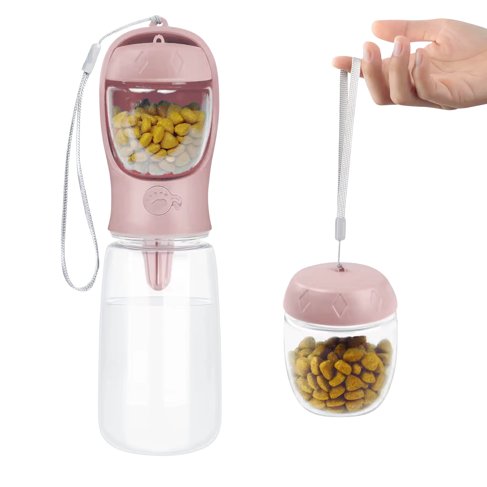 Durable Pet Bottle with Food Storage