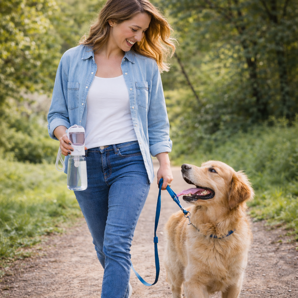 Durable Pet Bottle with Food Storage