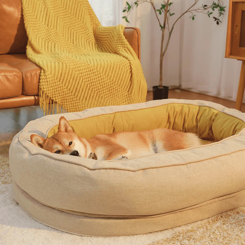 Cozy Donut Dog Bed