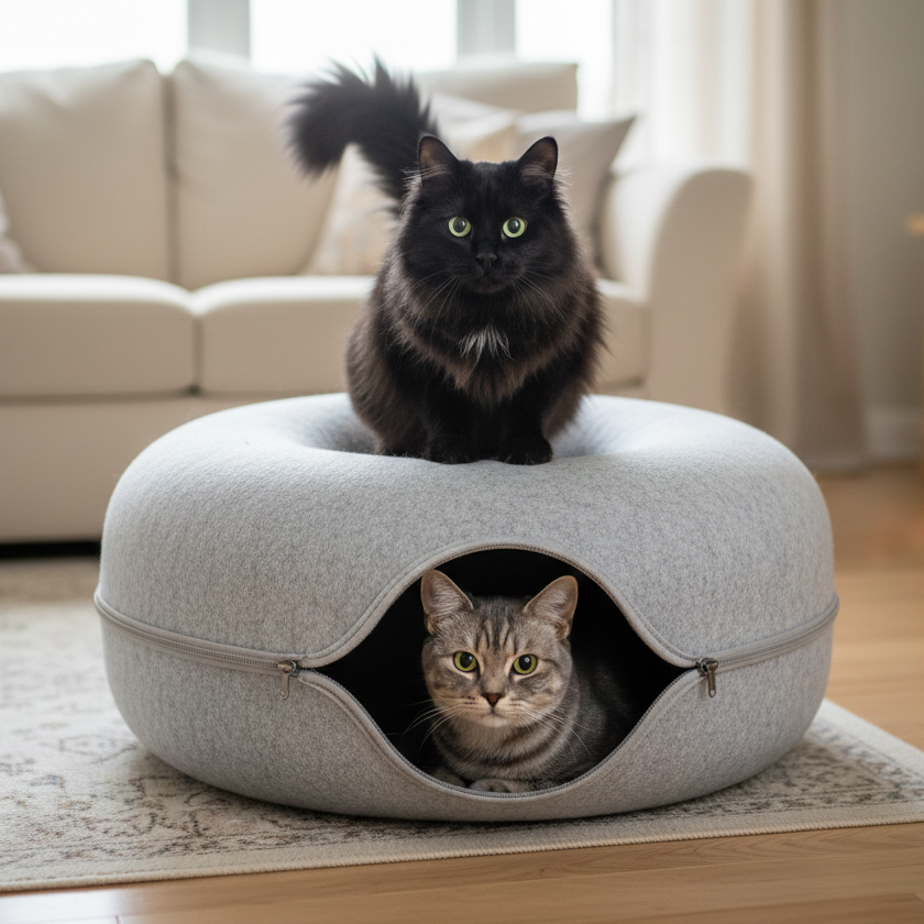 Cozy Cat Tunnel Bed