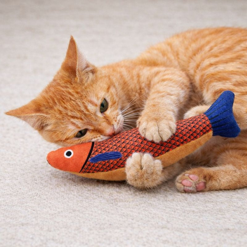 Calming Catnip Fish Toy