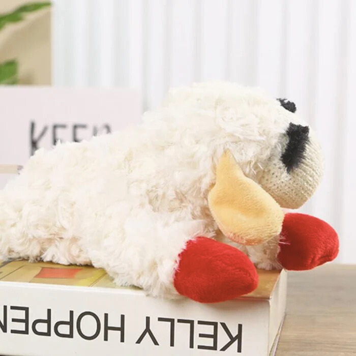 Indestructible Squeaky Sheep Dog Toy